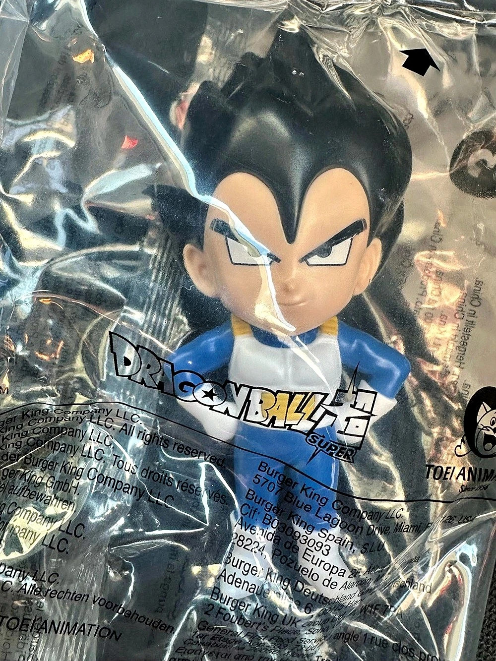 Burger King Dragon Ball Z Vegeta Figure NWT